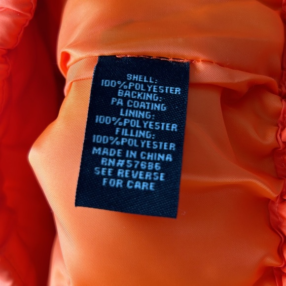 New Look Orange Women’s Puffer Jacket Sz L - Picture 6 of 7